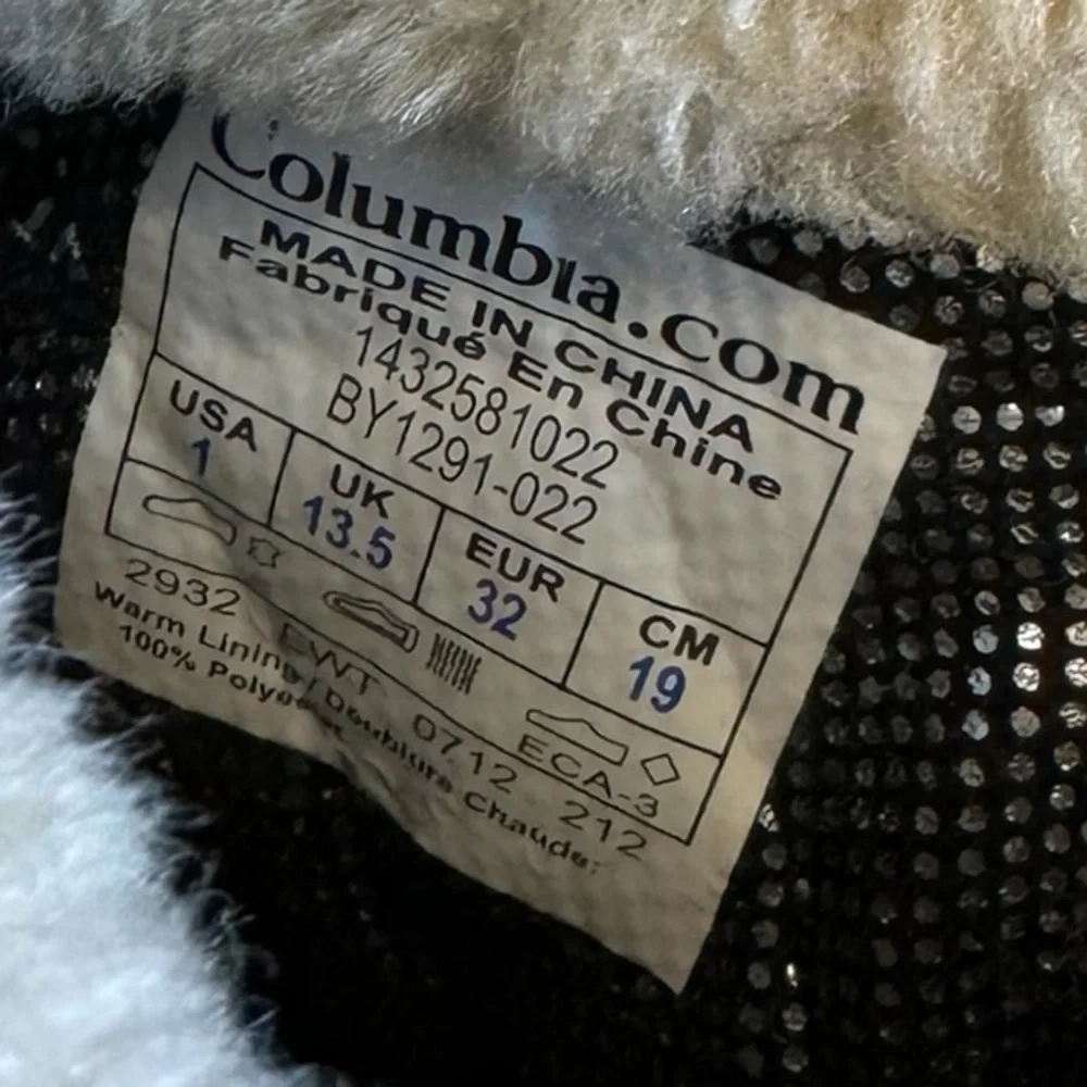 Columbia Bugaboo Winter Boot Grey / Pink Girls 1